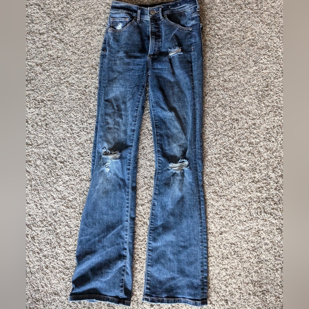 Boot cut distressed Express jeans